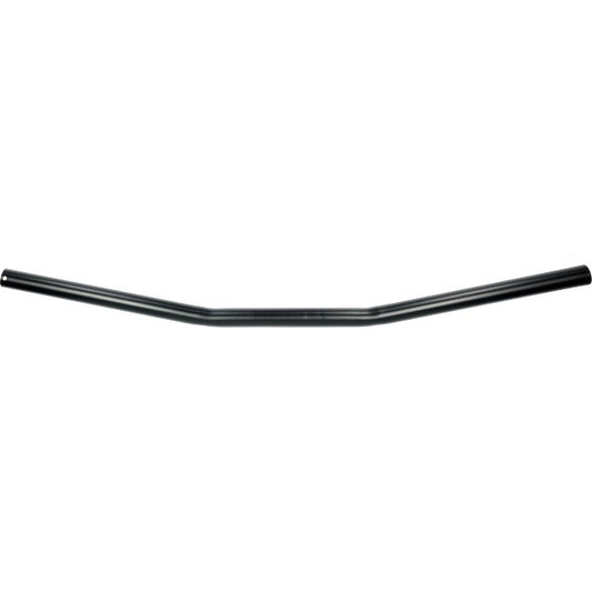 Recht stuur 650 mm zwart 22 mm bromfiets