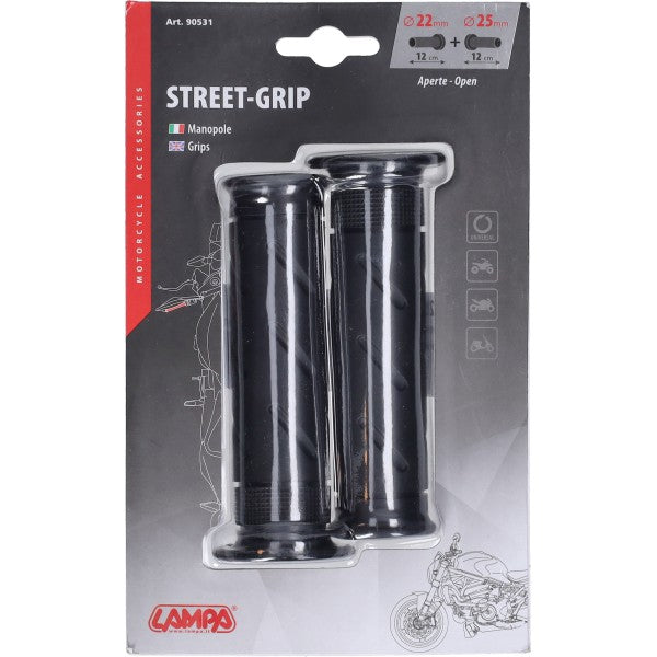 Lampa Street Grip handvatset universeel zwart 22/25 mm - 90531