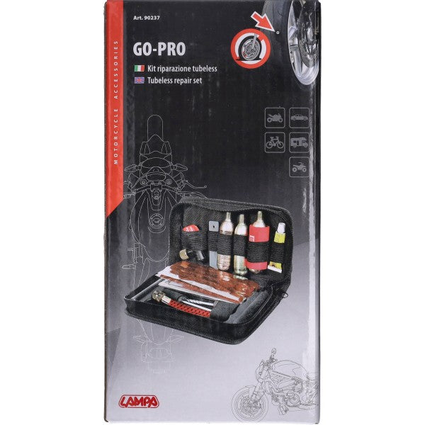 Tubeless banden reparatieset Lampa Go-Pro 11-delig 90237