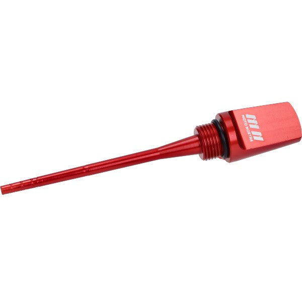 Oliepeilstok Moto Nostra aluminium rood voor Vespa GTS 125/300