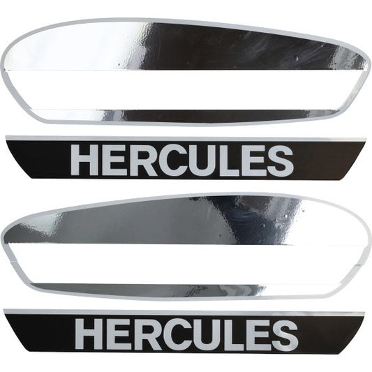 Stickerset benzinetank Hercules chroom/wit