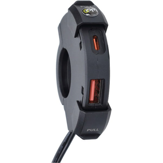 USB lader motor 12-24V | dubbele USB B+C universeel