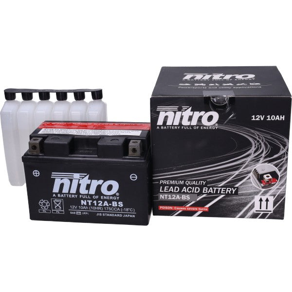 NT12A-BS / YT12A-BS accu 12V 10,5Ah voor scooter