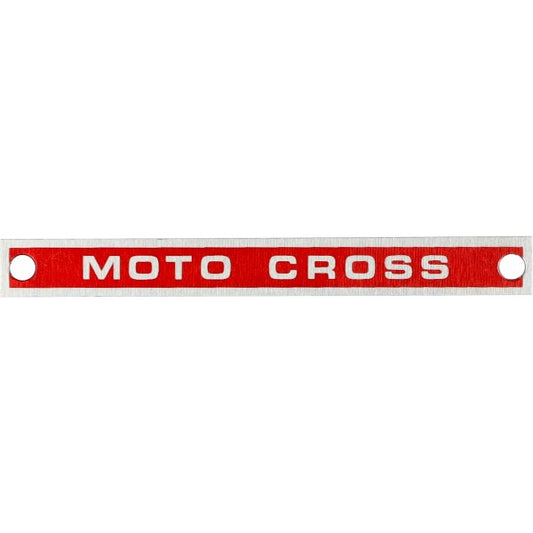 Stuurplaatje Moto Cross voor stuur 124000/124462
