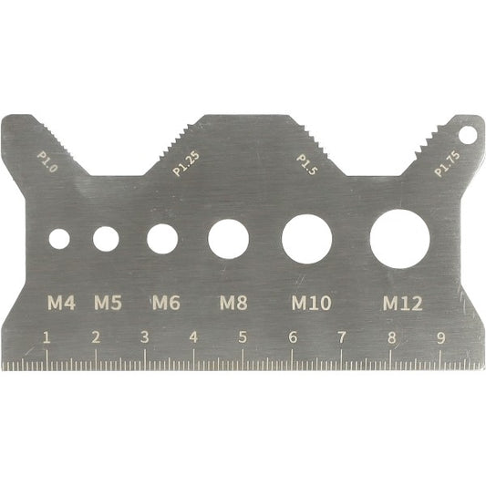 Schroefdraadmeter RVS M4-M12