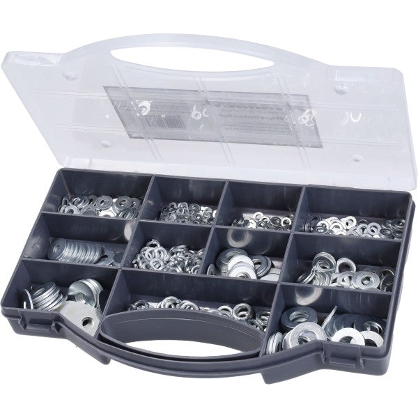 Assortimentsdoos sluitringen M3-M12 1000-delig gegalvaniseerd