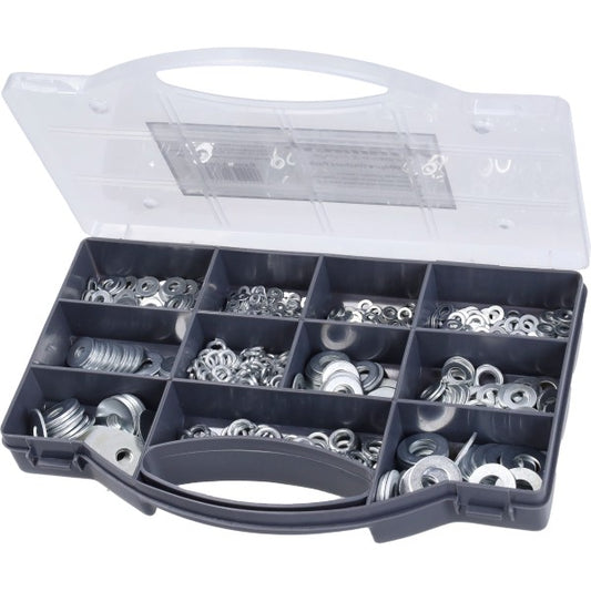 Assortimentsdoos sluitringen M3-M12 1000-delig gegalvaniseerd