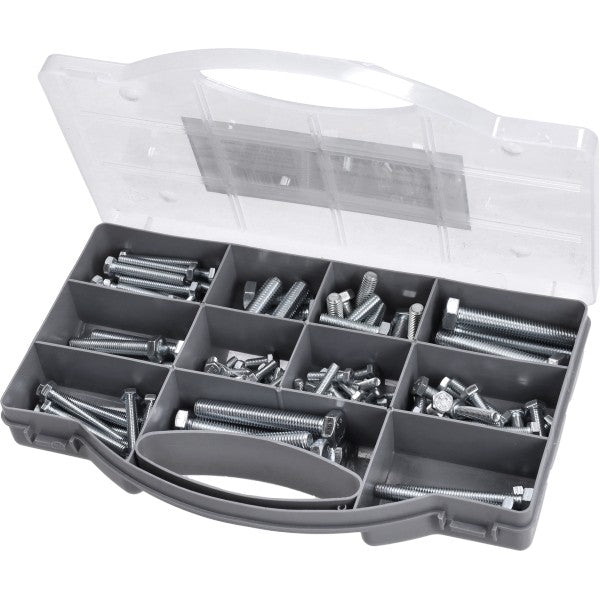 Assortimentsdoos zeskantbouten BZP M5-M10 145-delig