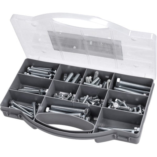 Assortimentsdoos zeskantbouten BZP M5-M10 145-delig