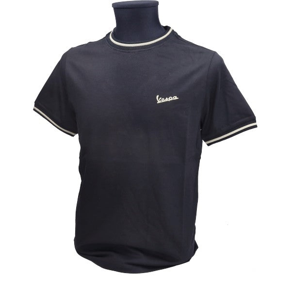 Vespa Origineel T-shirt 75th Anniversary zwart maat S