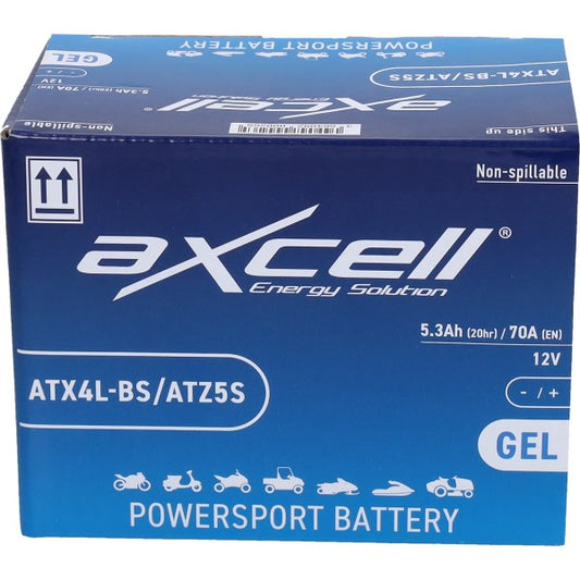Axcell ATX4L-BS/ATZ5S-BS SLA/GEL accu 4Ah