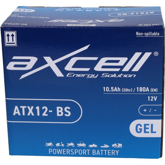 Axcell ATX12-BS/YTX12-BS SLA/GEL accu voor Vespa GTS