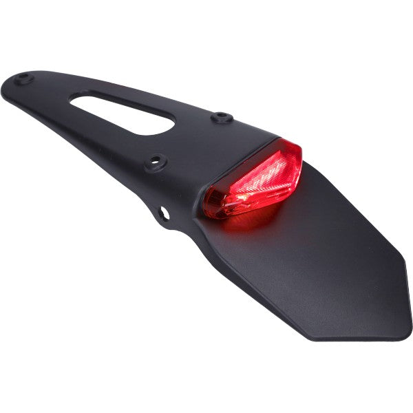 DMP achterspatbord met ledverlichting zwart