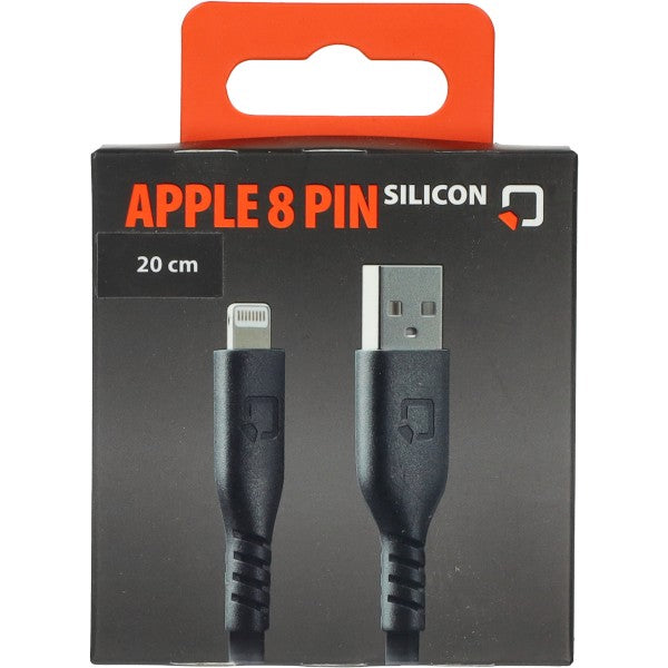 Lampa USB-A naar Apple 8-pin oplaadkabel 20 cm silicone 91780