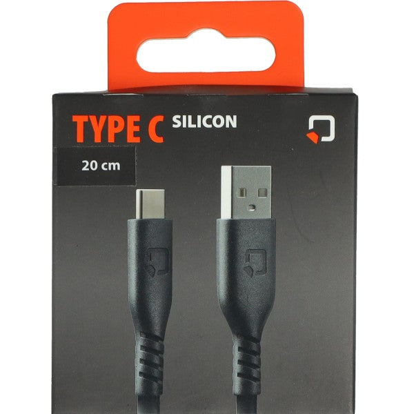 Lampa siliconen oplaadkabel USB-A naar USB-C 20 cm