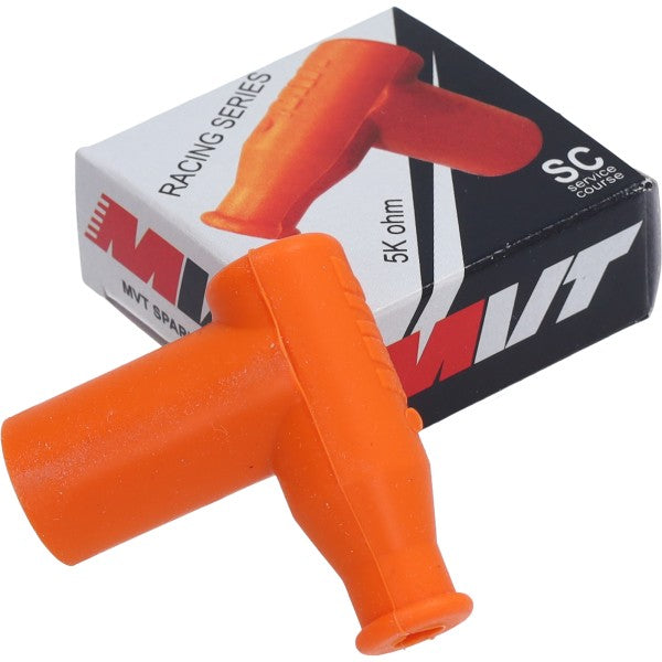 MVT bougiekap waterdicht silicone oranje groot gat 5K ohm