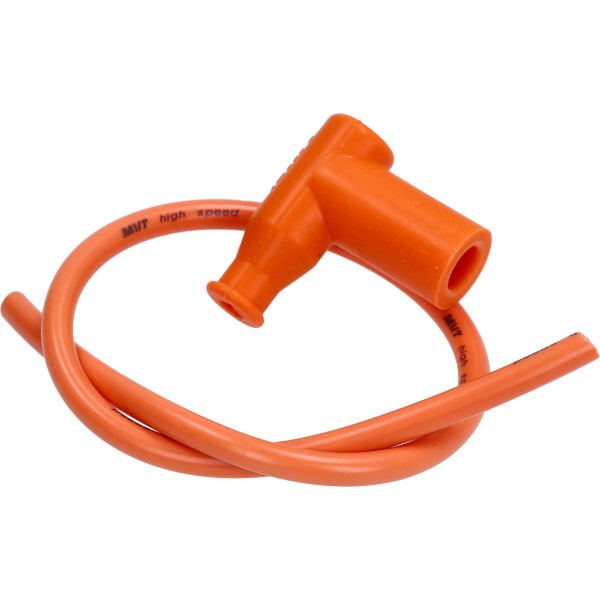Bougiekap MVT AP02 met siliconen kabel 5K ohm oranje