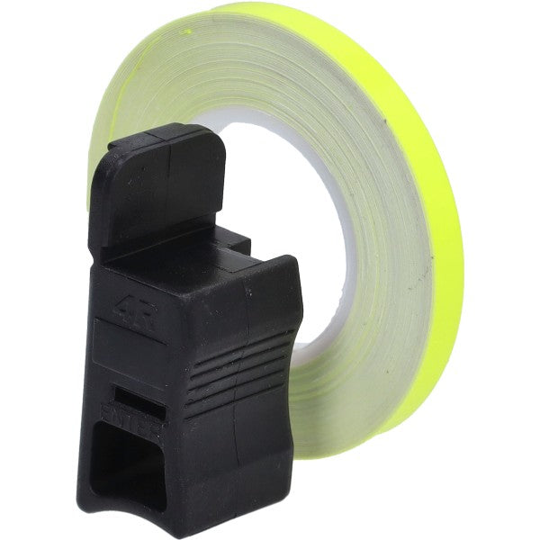Universele wielbies 5 mm x 6 m fluorescerend geel met applicator