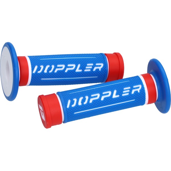 Handvatset Doppler 3D universeel blauw/rood/wit 22/24 mm