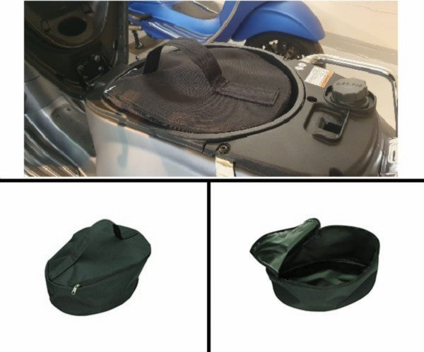 Helmbaktas Vespa zwart voor GTS, Primavera, Sprint en Zip 4T