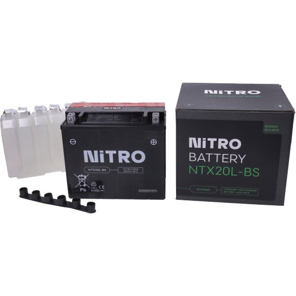 Nitro NTX20L-BS/YTX20L-BS onderhoudsvrije accu