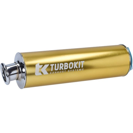 Turbokit nademper aluminium 3-bouts 60 mm goud