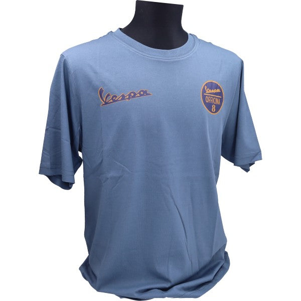 Piaggio origineel Officina 8 T-shirt blauw maat L 8L0177M04OTT