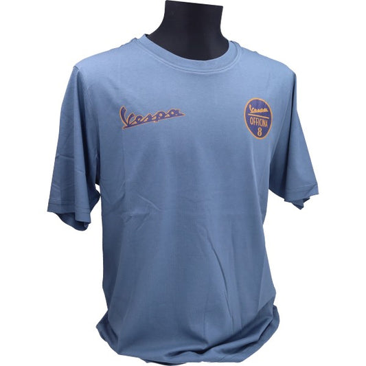 Piaggio origineel Officina 8 T-shirt blauw maat L 8L0177M04OTT