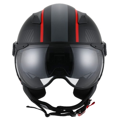 Helm vito jet lavori Zwart / Deco