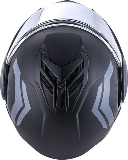 Vito Systeemhelm Reverse Mat Zwart/Grijs Alle maten