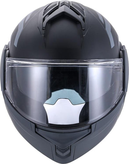 Vito Systeemhelm Reverse Mat Zwart/Grijs Alle maten