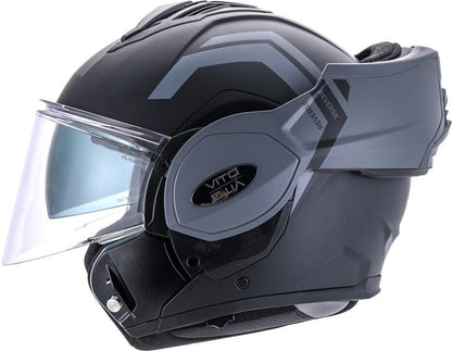 Vito Systeemhelm Reverse Mat Zwart/Grijs Alle maten