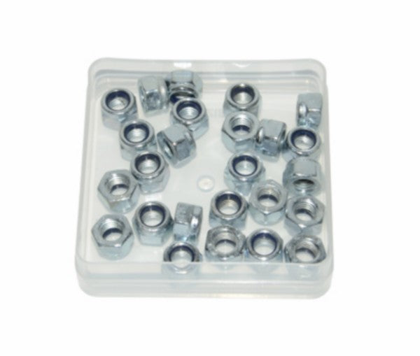 Zelfborgende moeren M7 - 25 stuks