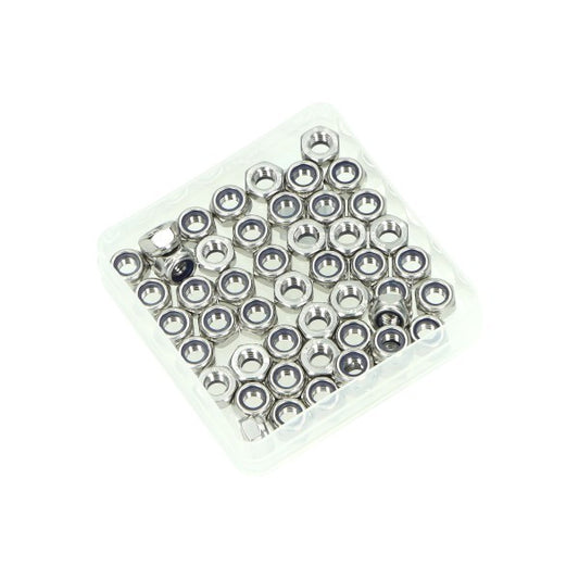 RVS zelfborgende moer M6 50 stuks