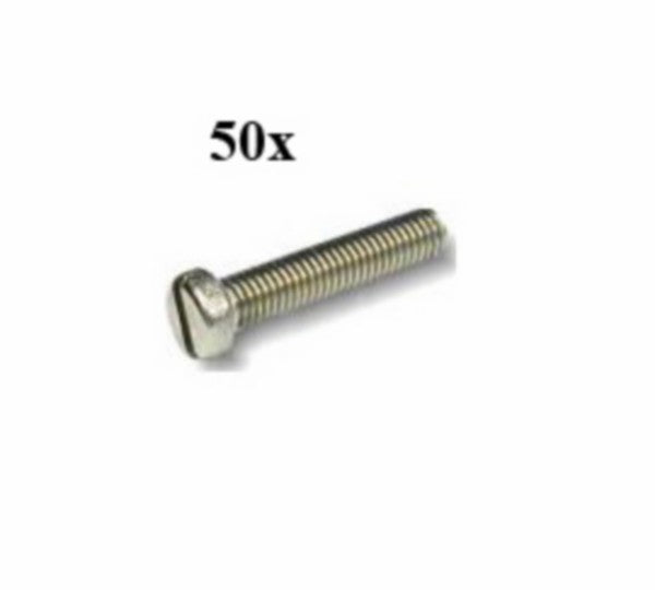 Cilinderkopschroef DIN 84 AM M4x16 - 50 stuks