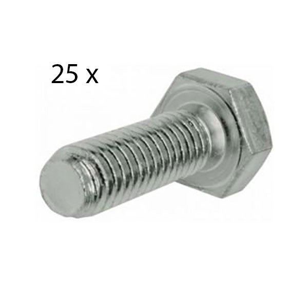 Zeskantbout M7 x 20 mm - 25 stuks
