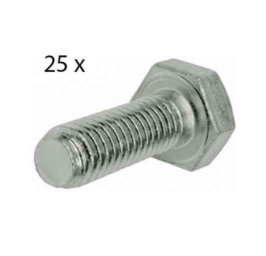 Zeskantbout M7 x 20 mm - 25 stuks