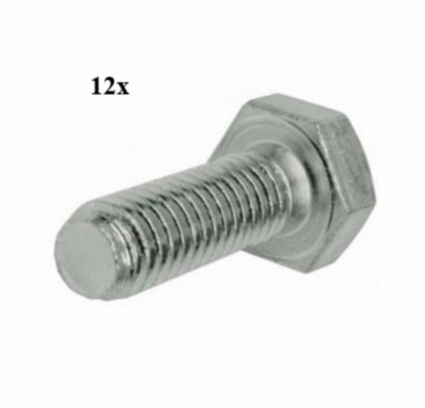 Zeskantbout M8 x 40 mm DIN 931 - 12 stuks