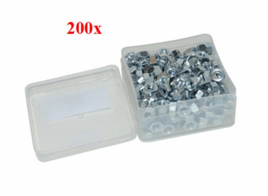 Zeskantmoer M6 DIN 934 200 stuks