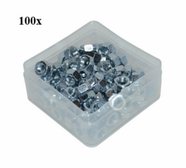 Zeskantmoer M7 DIN 934 - 100 stuks