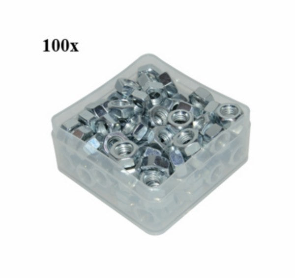 M8 moer DIN 934 - 100 stuks