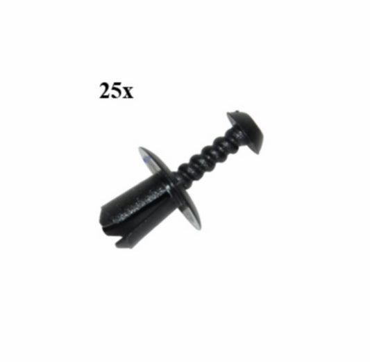 Drukplug Parker 6x16x11 zwart 25 stuks