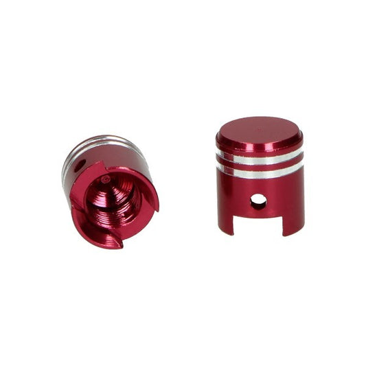 Ventieldopset DMP model zuiger rood aluminium 2 stuks