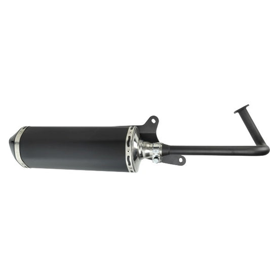 Jamarcol ovale uitlaat Akrapovic-model zwart/zwart GY6 E2