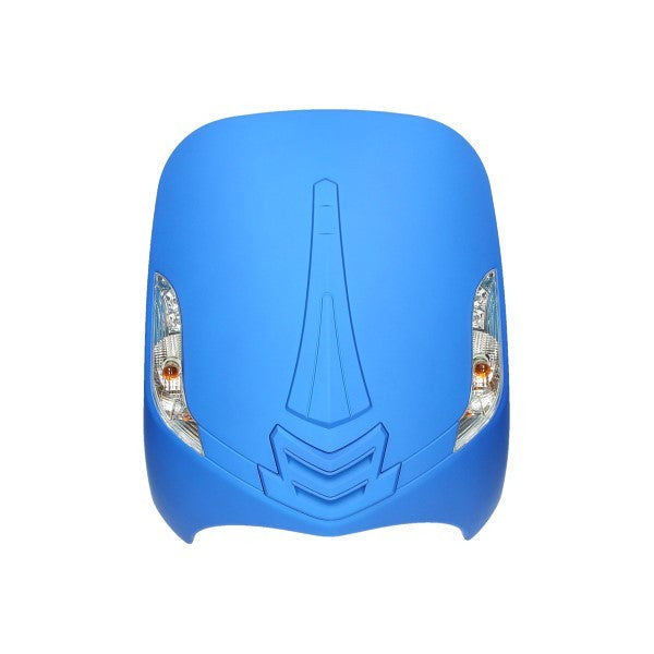 Voorscherm met knipperlichten New Style mat blauw