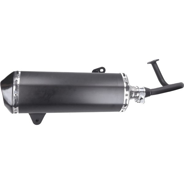 Jamarcol uitlaat Euro 4/5 Akrapovic-model dubbele schokbreker zwart