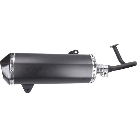 Jamarcol uitlaat Euro 4/5 Akrapovic-model dubbele schokbreker zwart