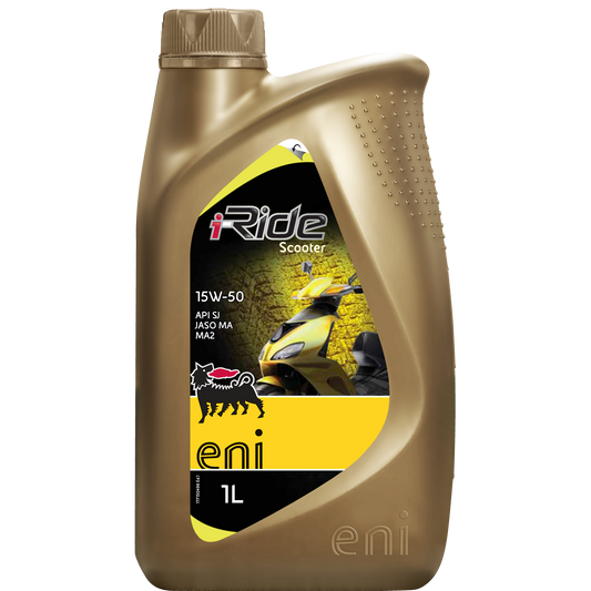 ENI I-Ride Scooter 15W-50 1L – 4-Takt Scooterolie API SM JASO MA2