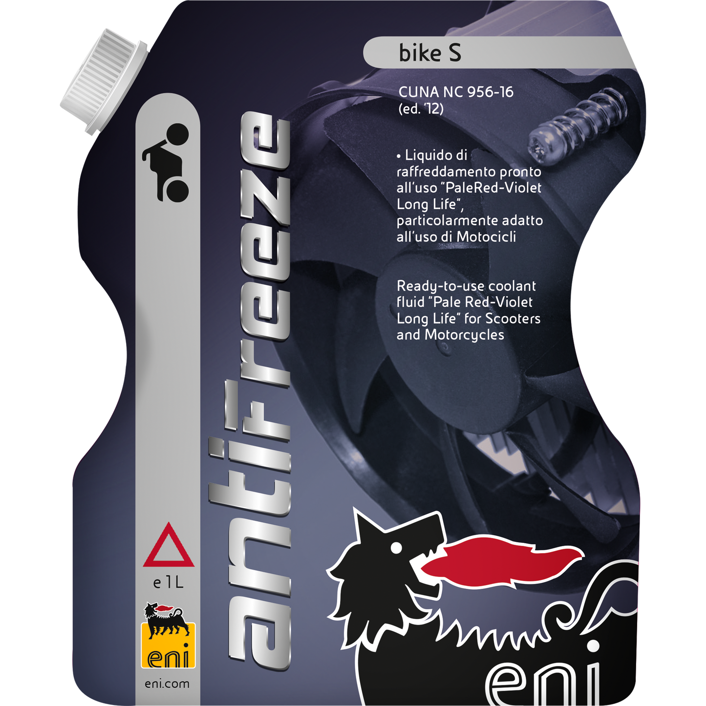 ENI Antifreeze Bike S 1L – Koelvloeistof / Antivries voor Scooter en Motor