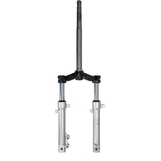 Voorvork Peugeot Kisbee origineel compleet grijs 781017GW